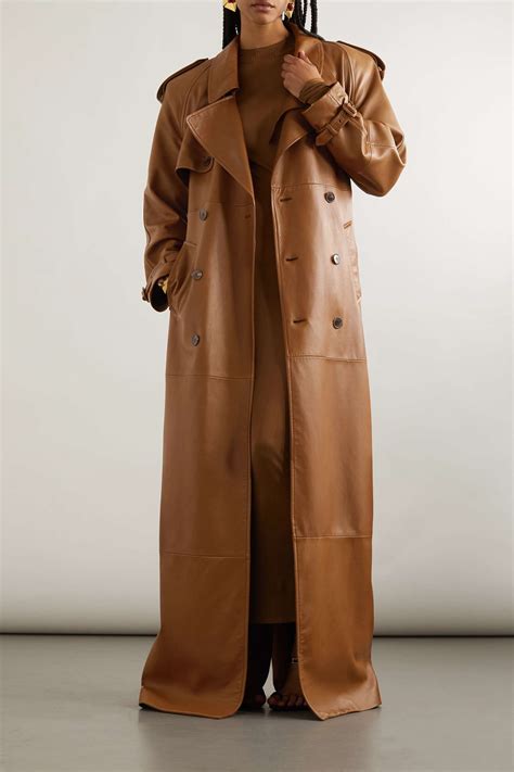 ysl leather coats